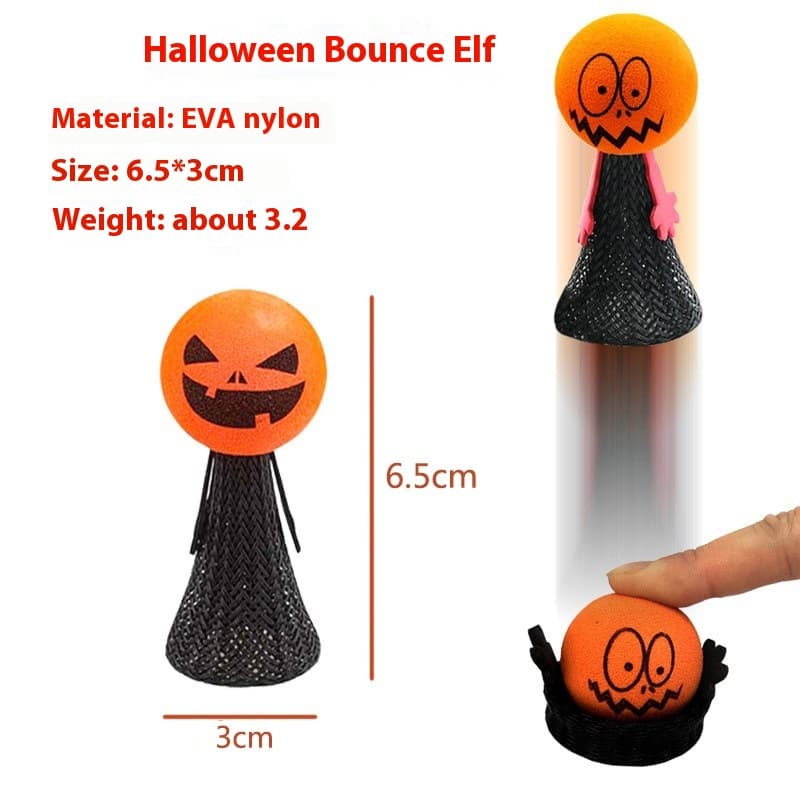 Títere de dedo pumpkin rebotador para Halloween