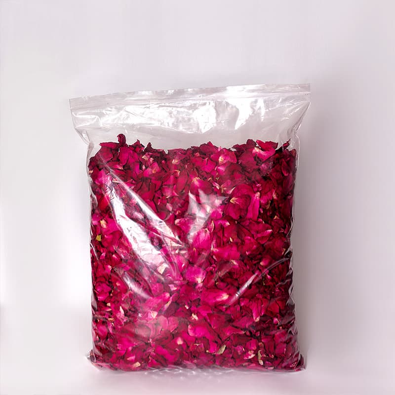 Pétalos de rosa secos para baño de pies y spa