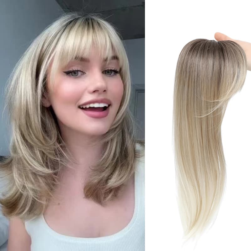 Extensión de cabello sintético con clip para agregar volumen