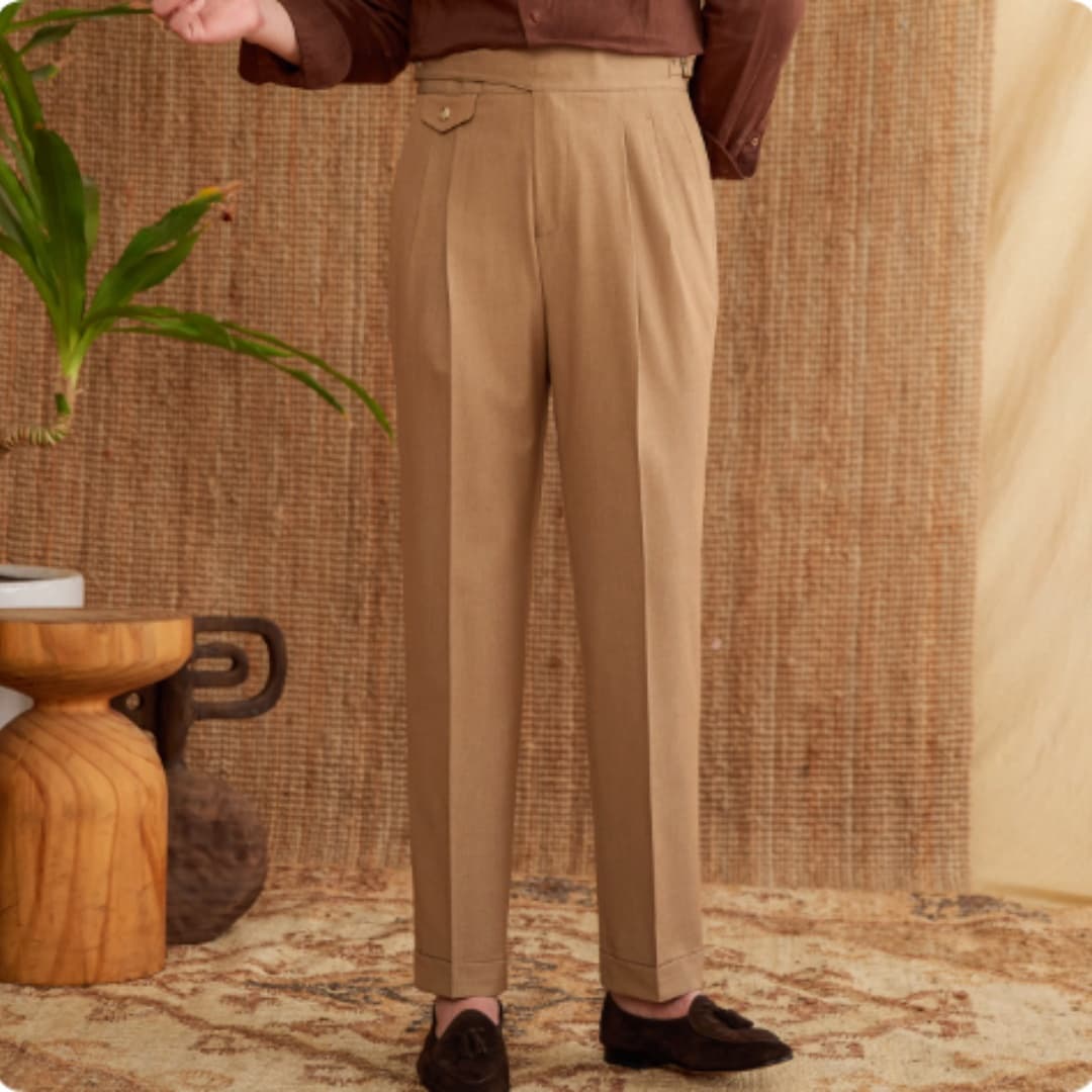 Pantalones de negocios slim fit resistentes a arrugas para hombre