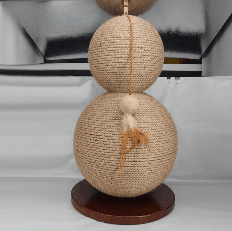 Rascador de sisal para gatos en forma de pera