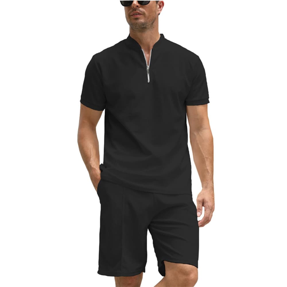 Conjunto polo de hombre con pantalón de dos piezas