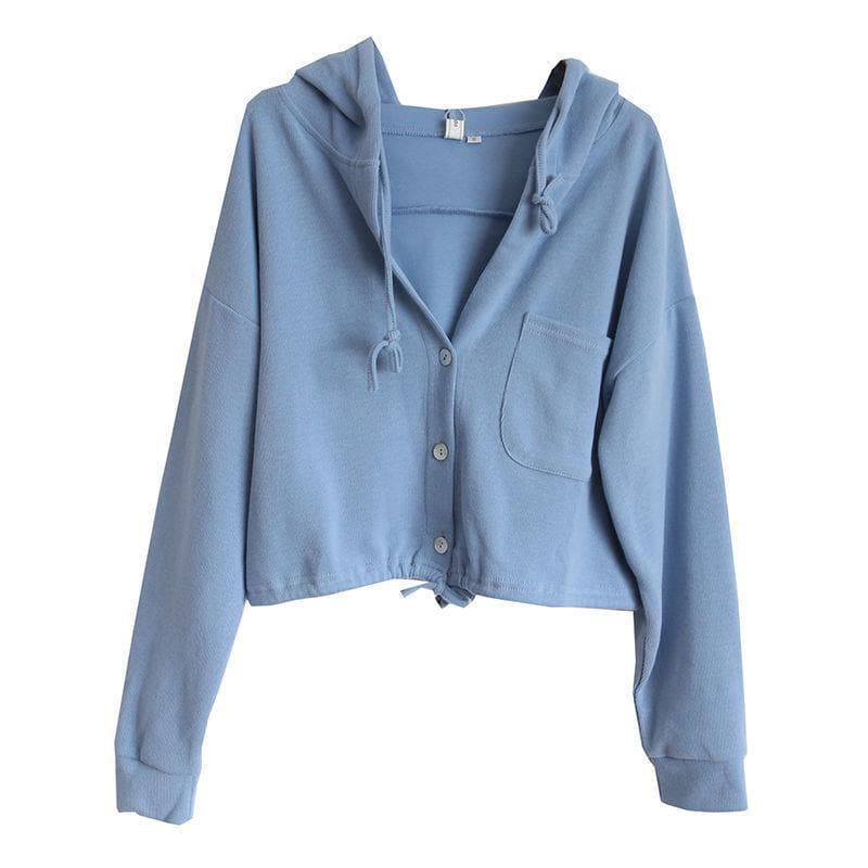 Cardigan suelto estilo francés con cintura alta