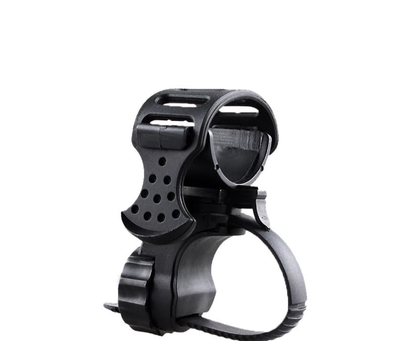Soporte de luz para bicicleta ajustable de goma