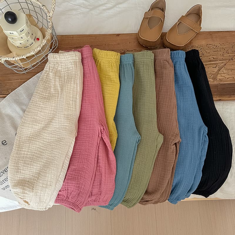 Pantalones de pijama de algodón ligero para niña