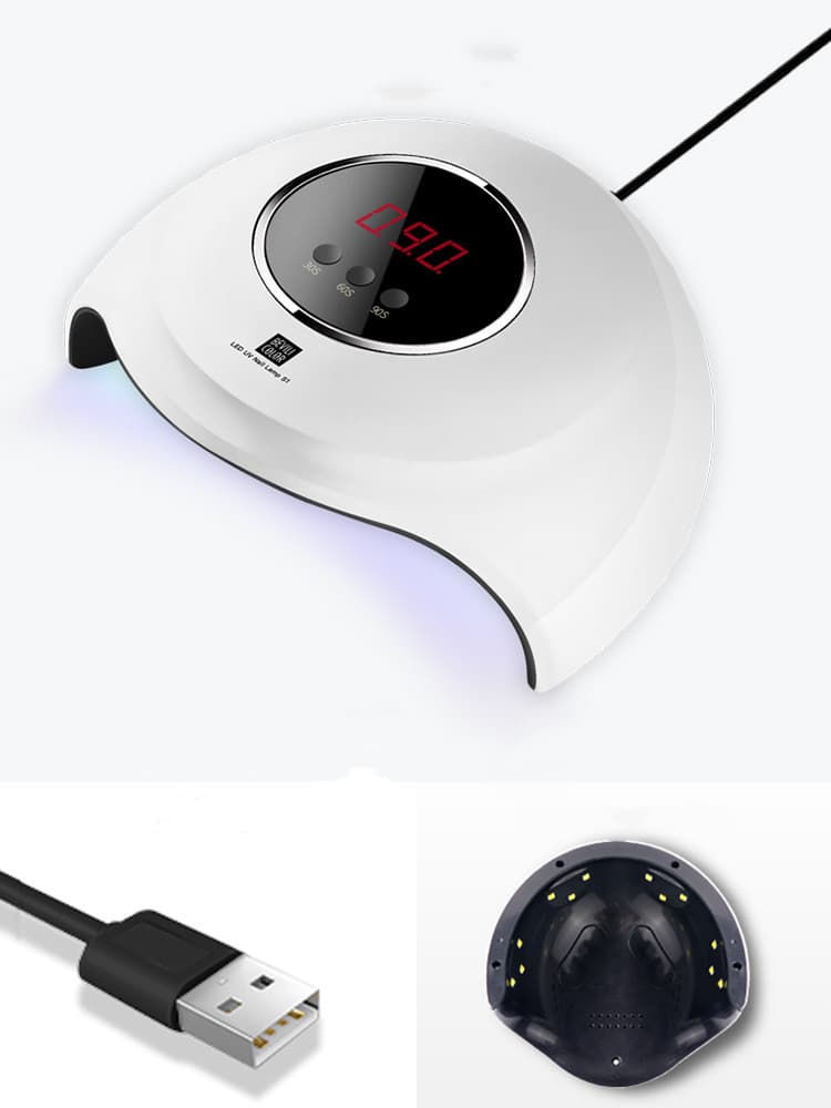 Lámpara LED de fotoendurecimiento para uñas con pantalla LCD