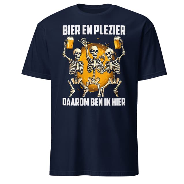 Camiseta estampada cerveza y diversión