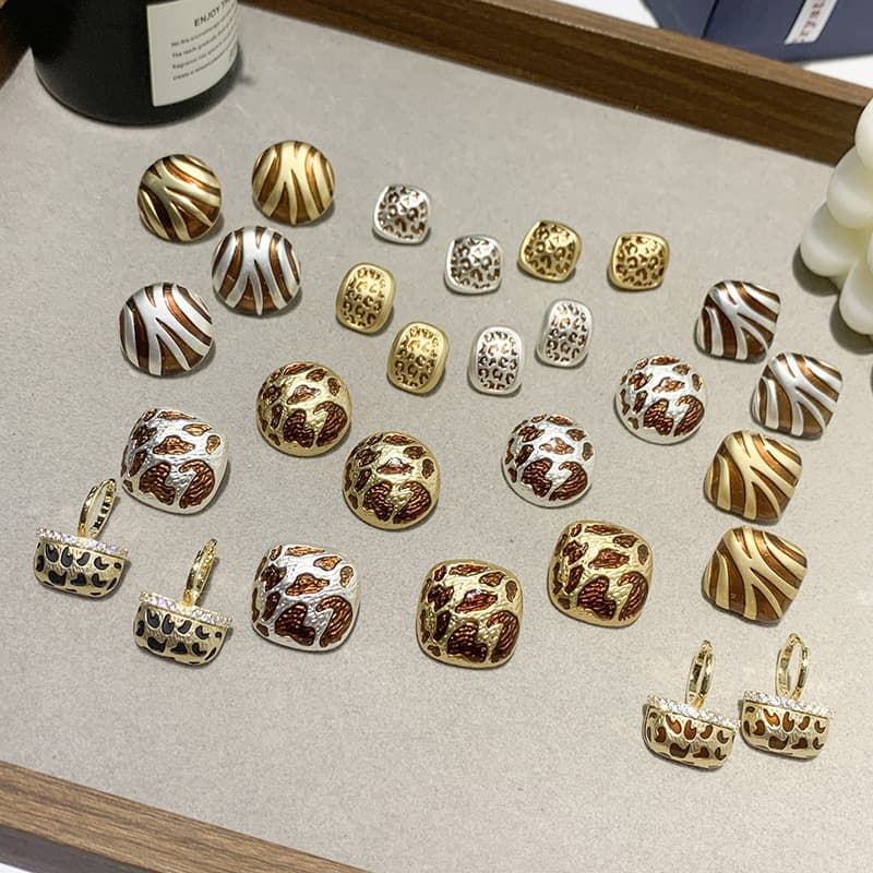 Aretes geométricos con patrón de cebra