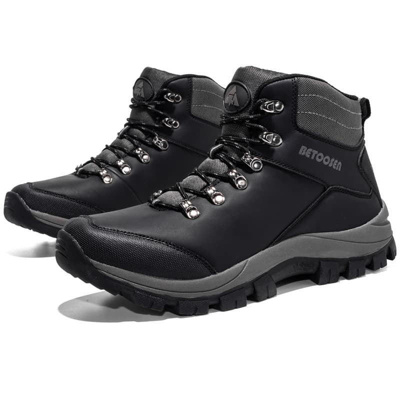 Zapatos de senderismo impermeables, corte alto con suela antideslizante