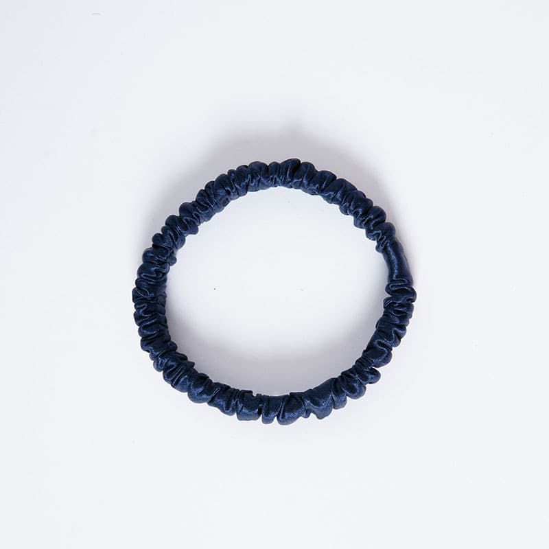 Banda elástica de seda para cabello, multicolor