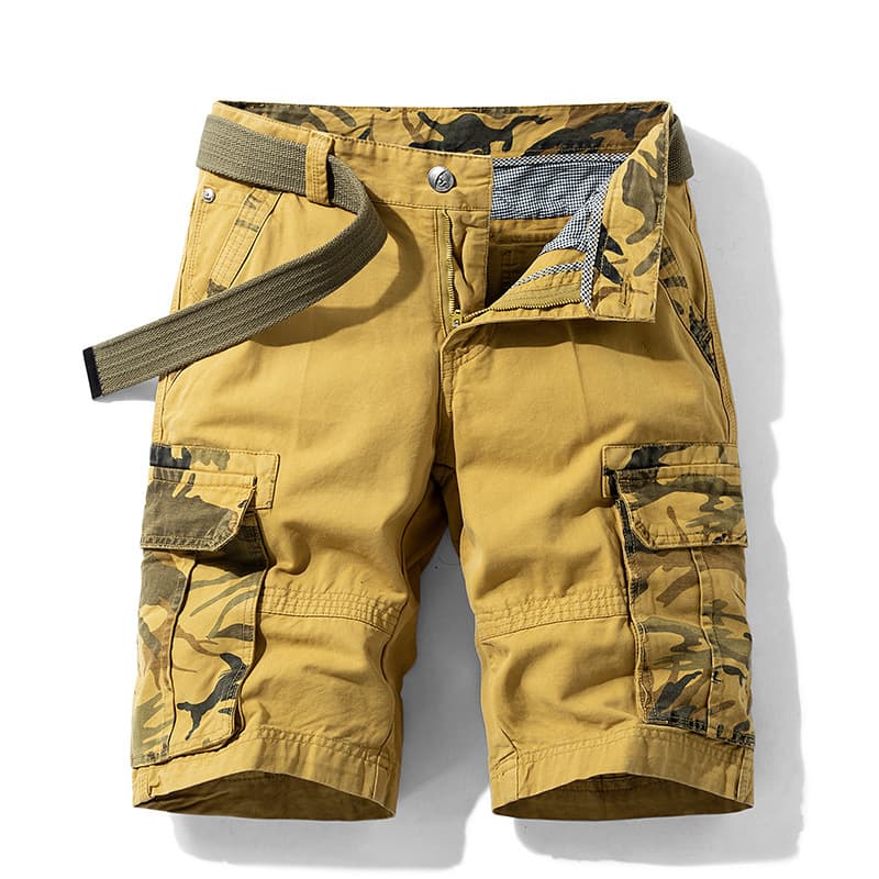 Pantalones cortos holgados de cinco puntos con cierre