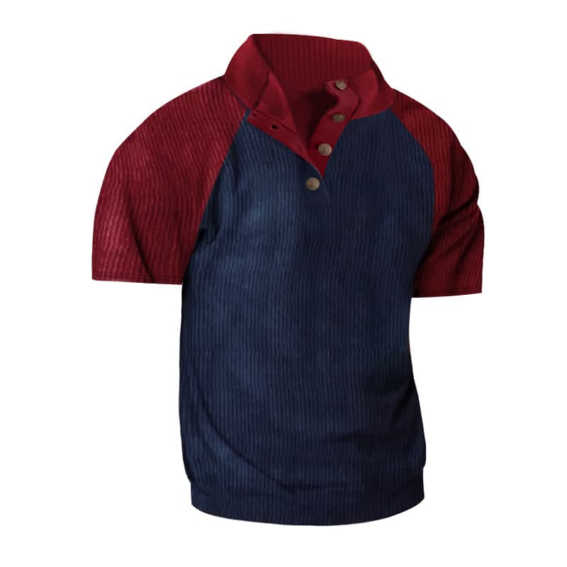 Camiseta manga corta con combinación de colores