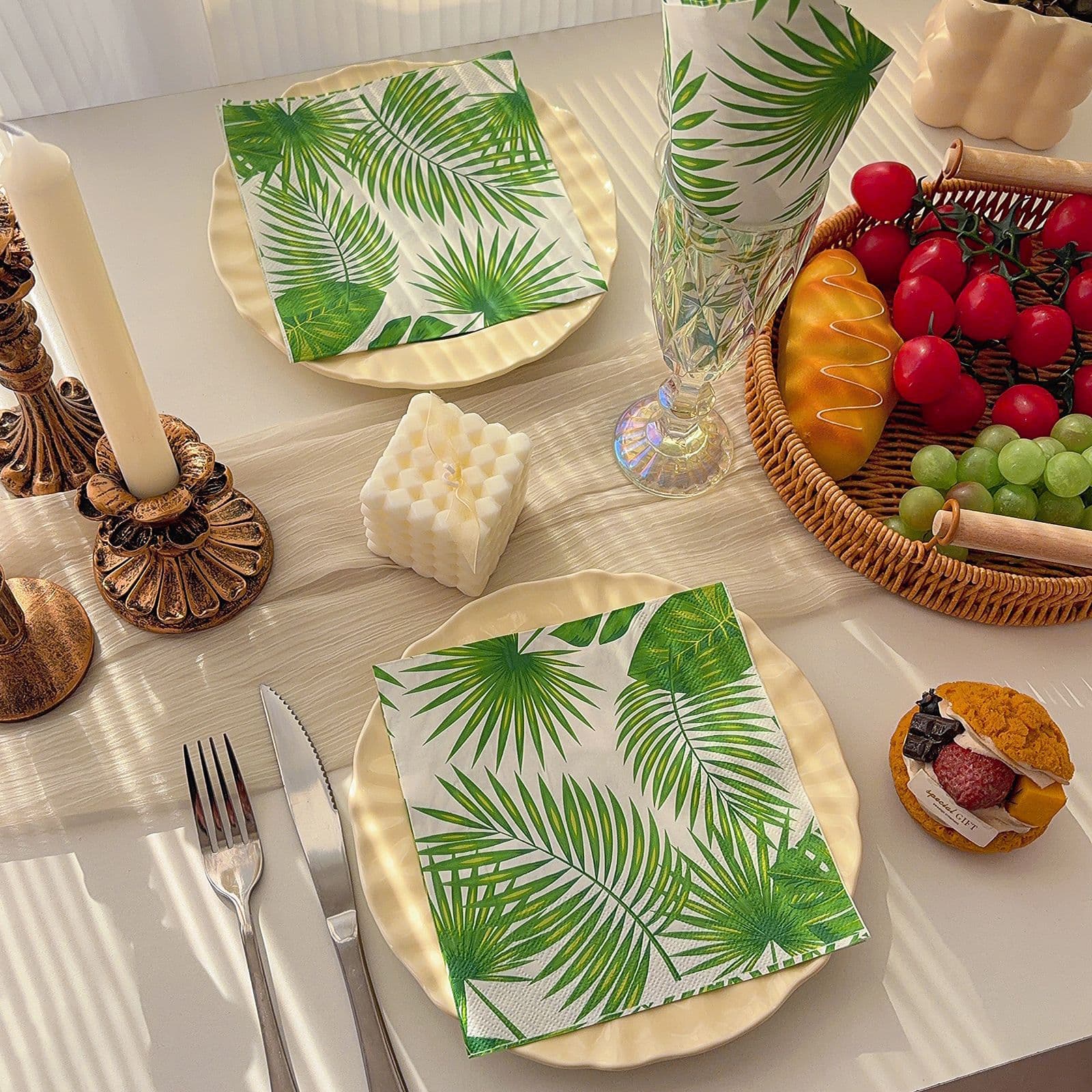 Servilletas de papel desechables doble capa para fiestas