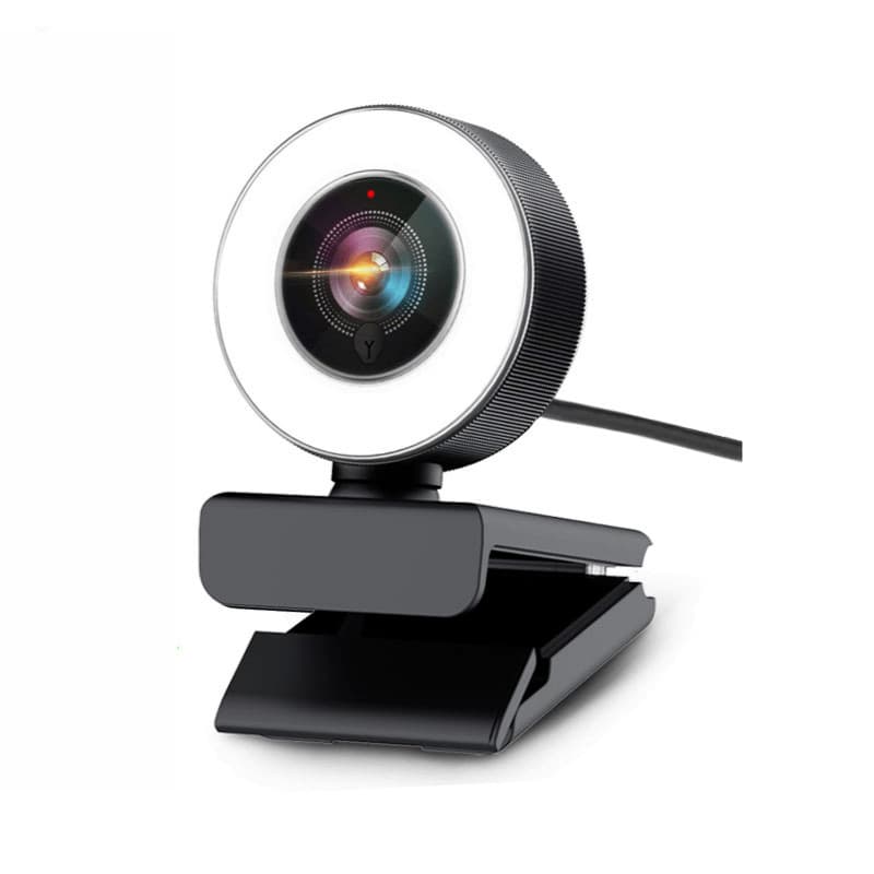 Cámara USB 1080P con enfoque automático y luz