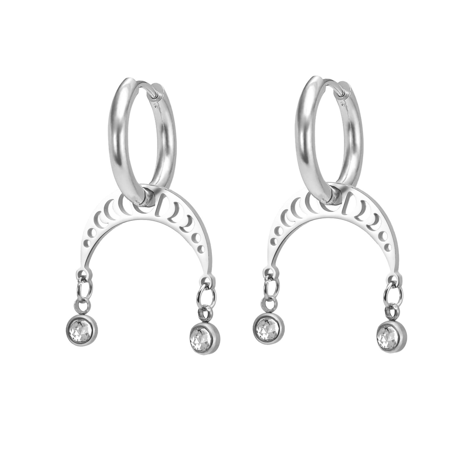 Aretes geométricos curvos estilo moderno