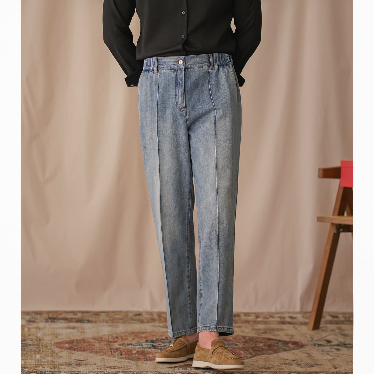 Pantalones capri de cintura elástica para hombre