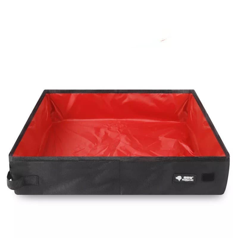 Bandeja portátil plegable para arena de gato
