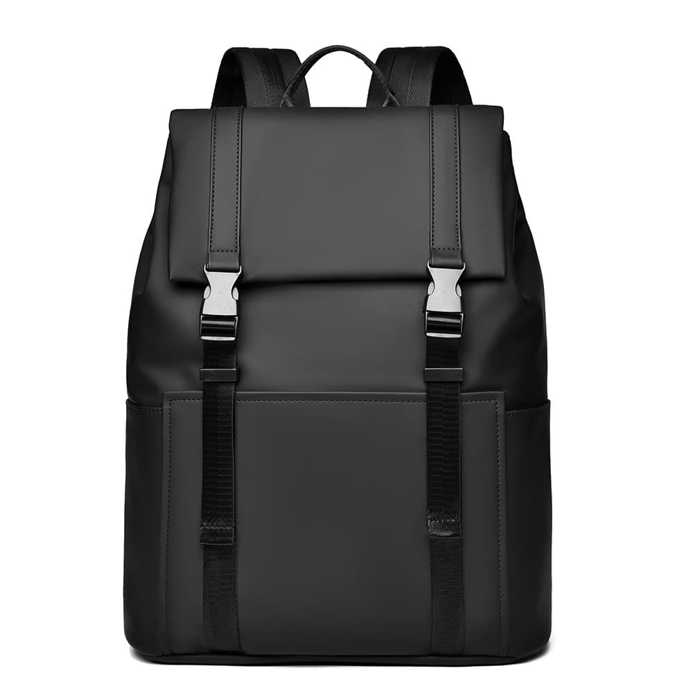 Mochila de tela Oxford resistente con bolsillos laterales