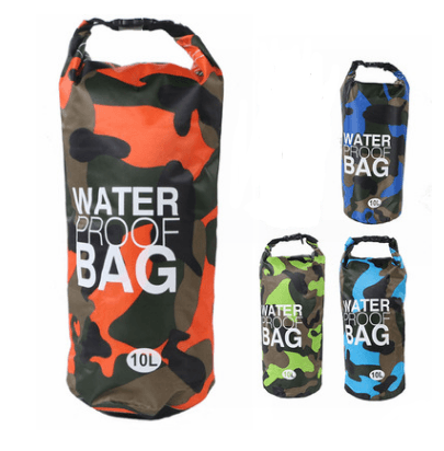 Bolsa impermeable camuflaje para playa y actividades al aire libre