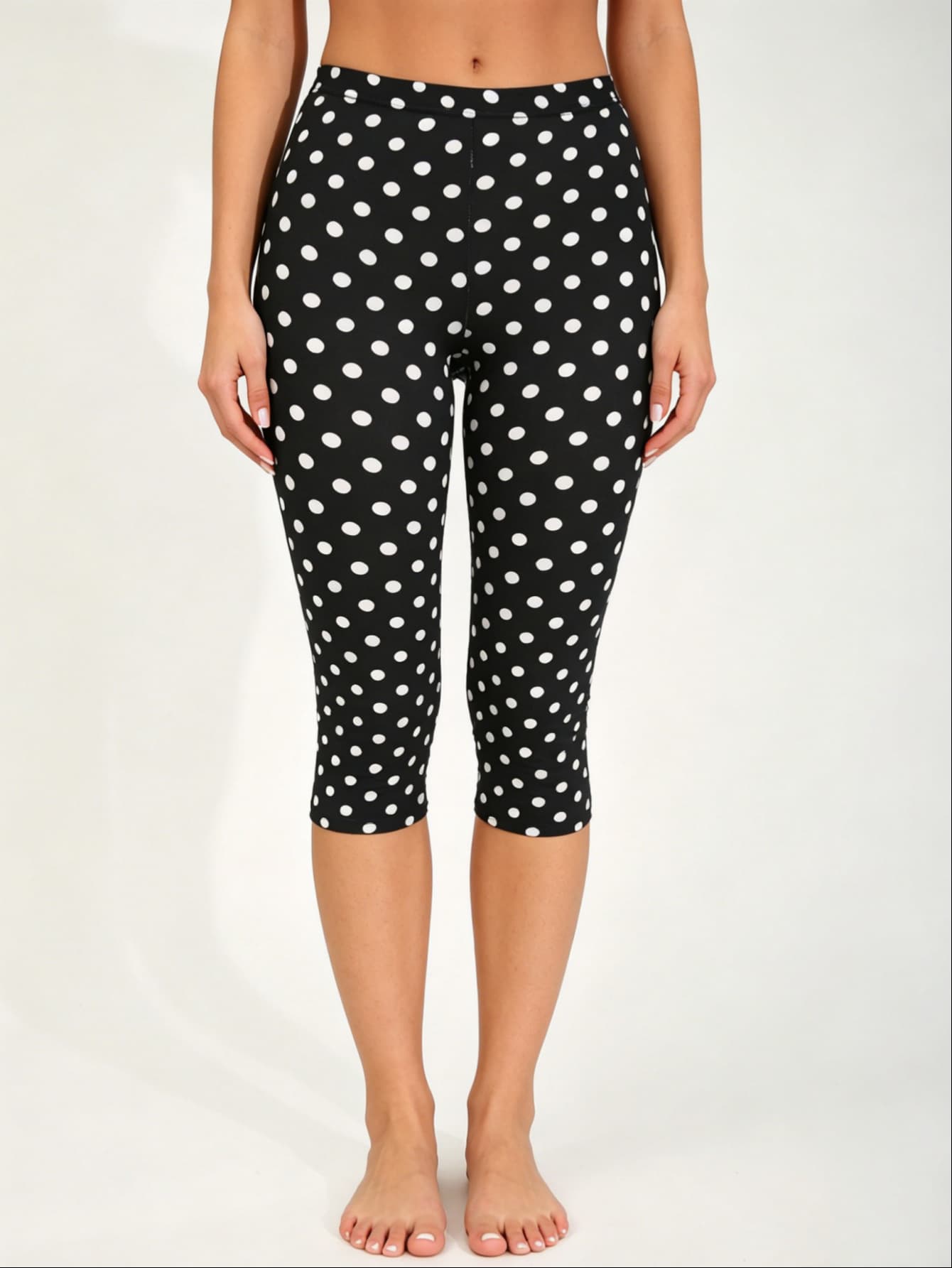 Pantalones yoga lunares blanco y negro mujer