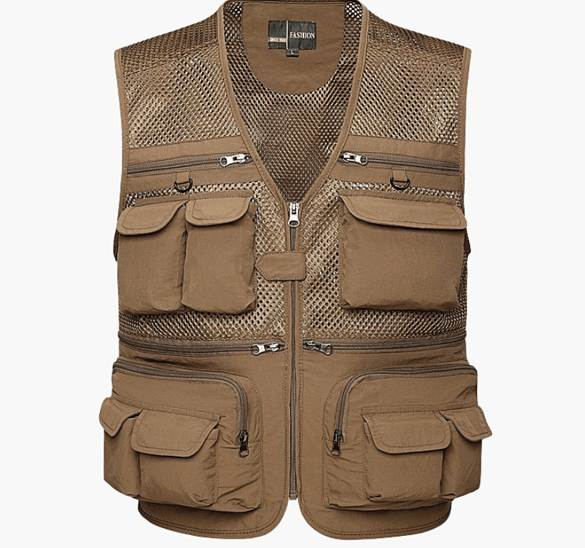 Chaleco profesional multipocket para fotografía
