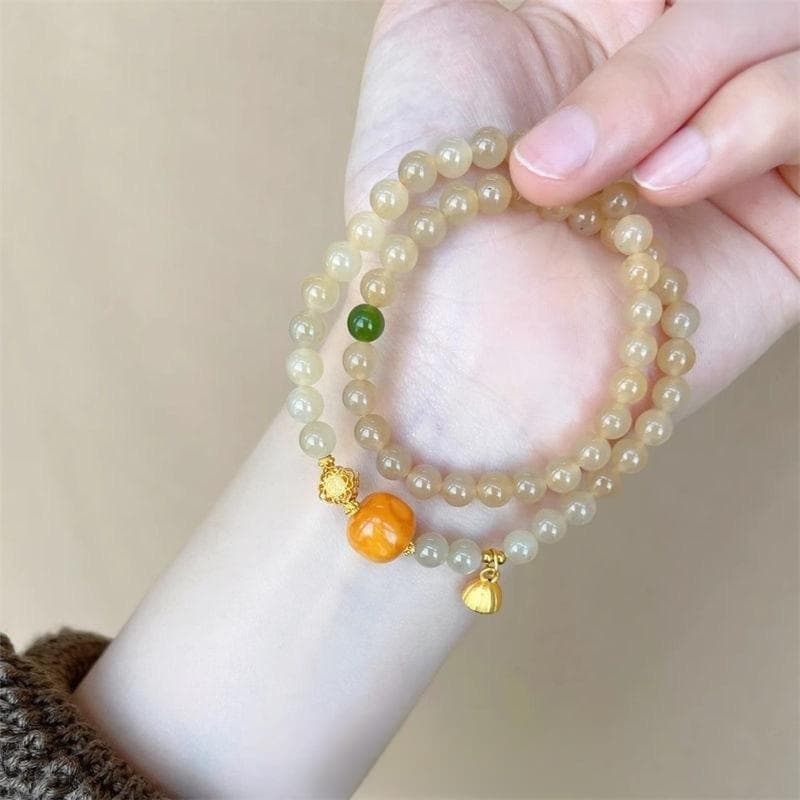 Pulsera con cuentas dobles círculos