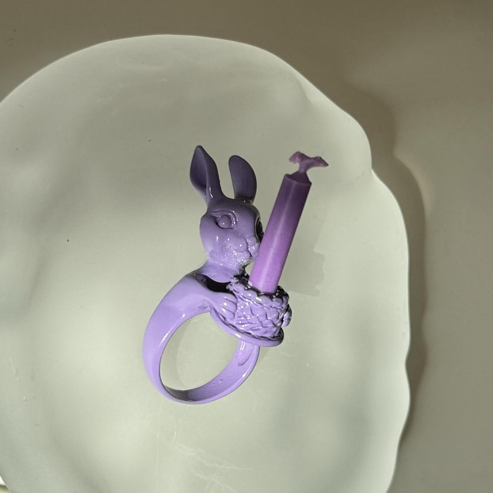 Anillo de vela de cumpleaños con diseño adorable