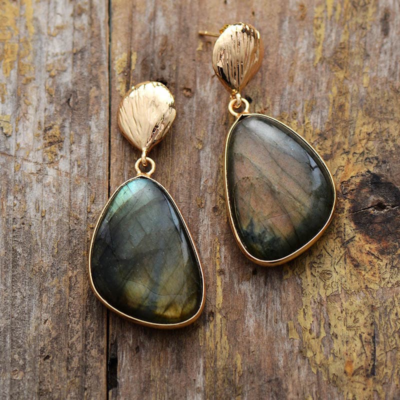 Aretes de piedra natural labradorita