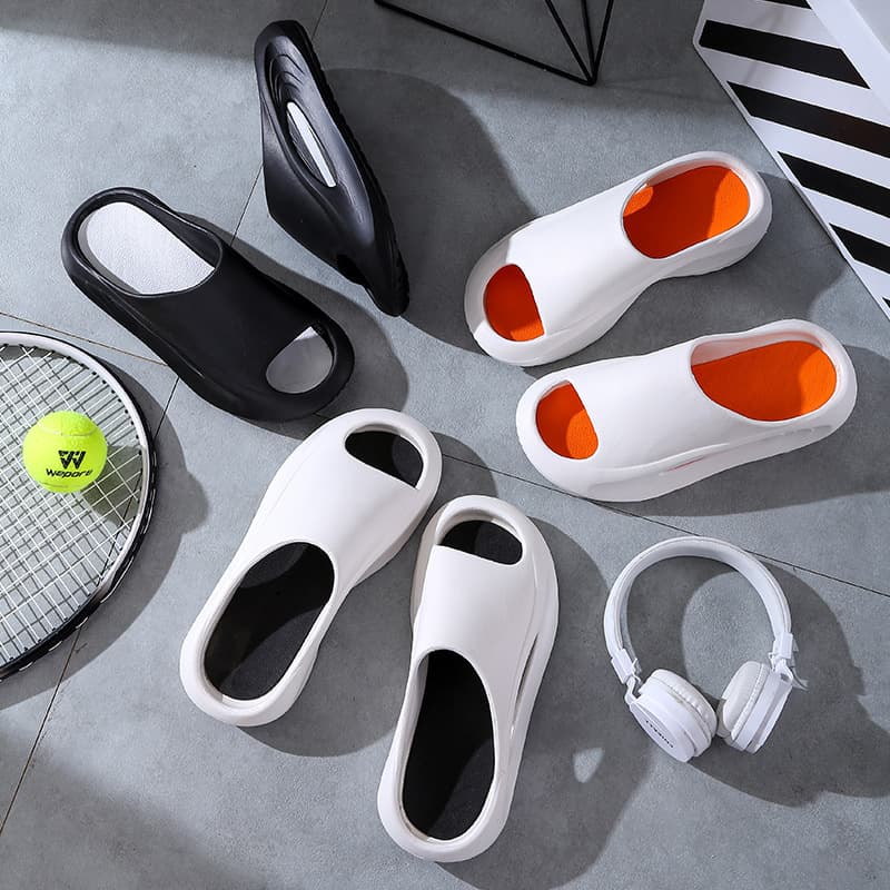 Pantuflas deportivas de plataforma para hombre, antideslizantes