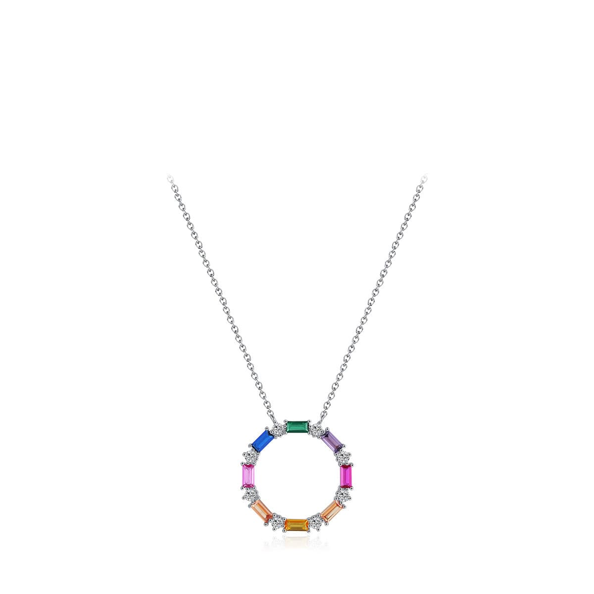 Collar de clavícula con circón incrustado