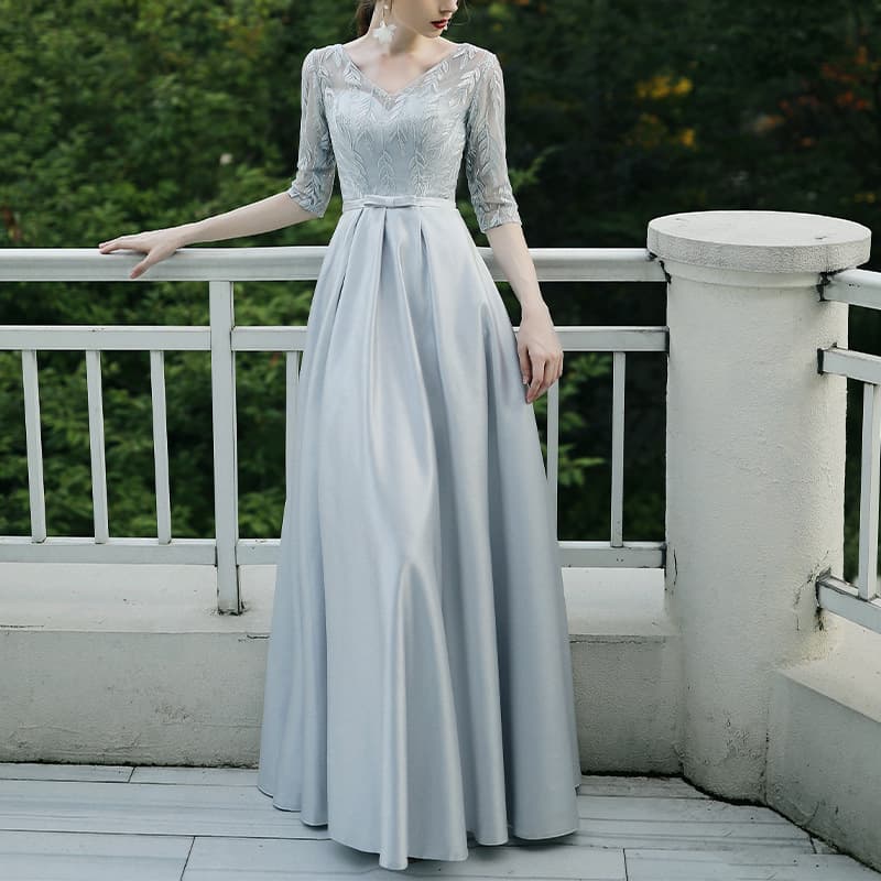 Vestido elegante de noche sin mangas para eventos