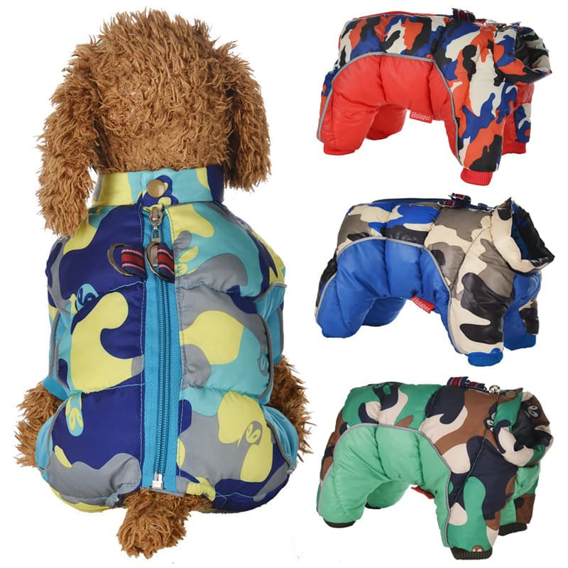 Abrigo de algodón muy cálido para mascotas, impermeable