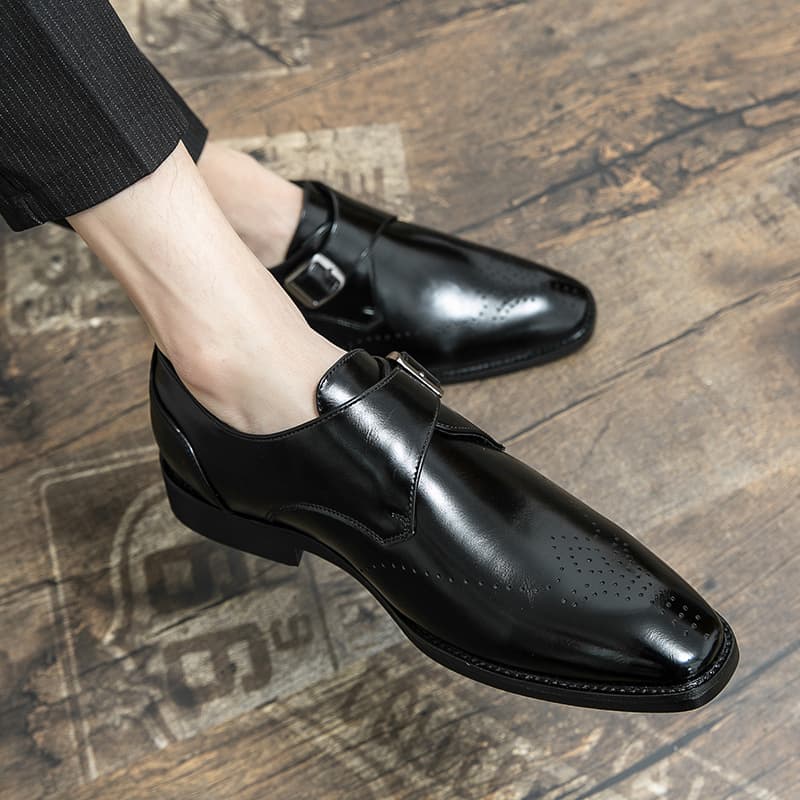 Zapatos cuero hombre talla grande transpirables