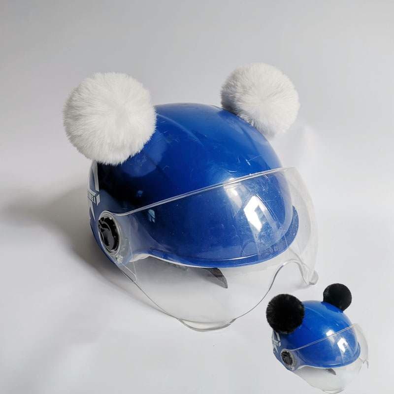 Adornos para casco con orejas tipo pompón para esquí