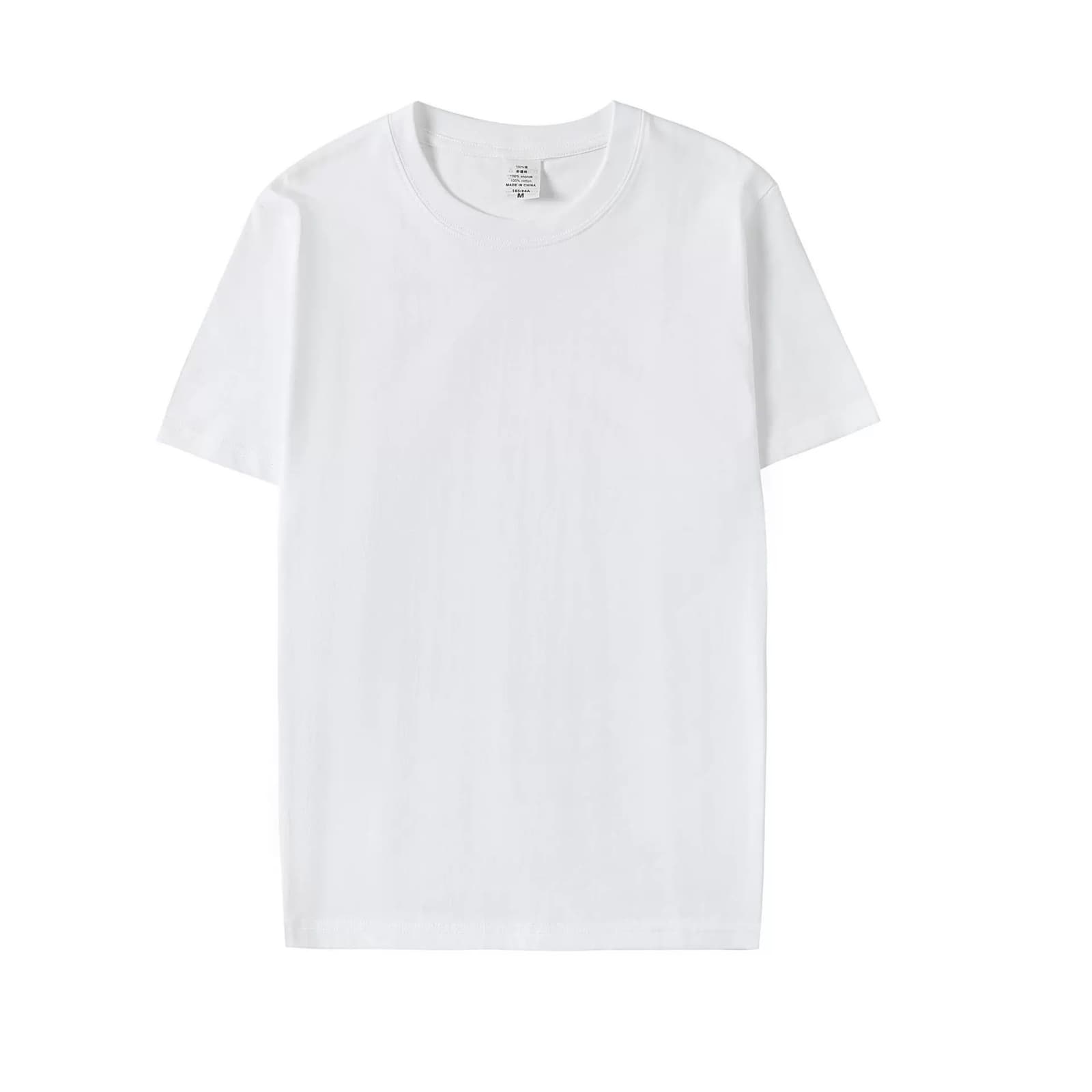 Camiseta de algodón pesado con escote redondo y ajuste holgado