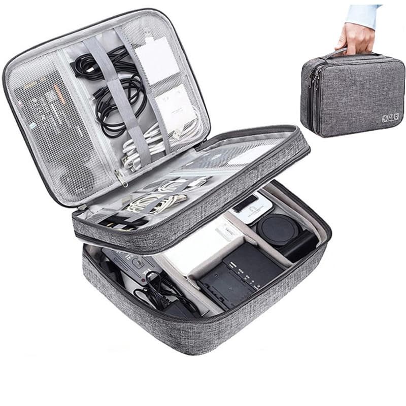 Organizador de cables de viaje resistente al agua