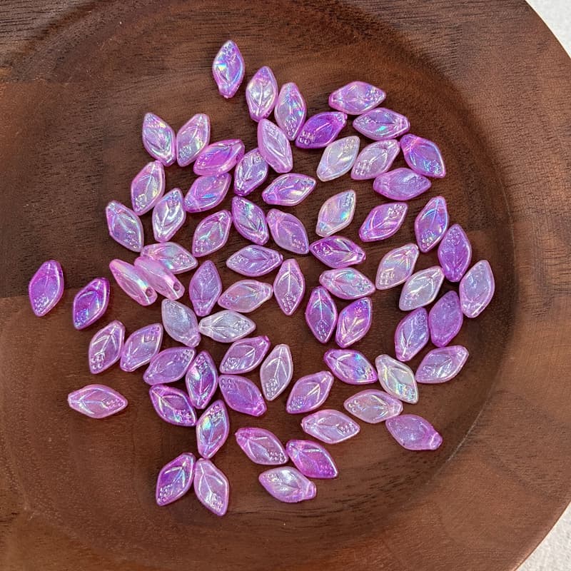 Perlas de hojas acrílicas fosforescentes de dos tonos