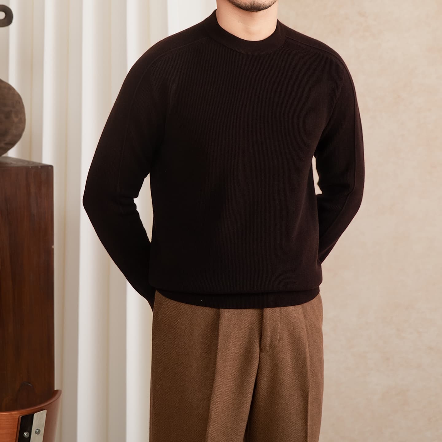 Camisa slim fit casual para hombre