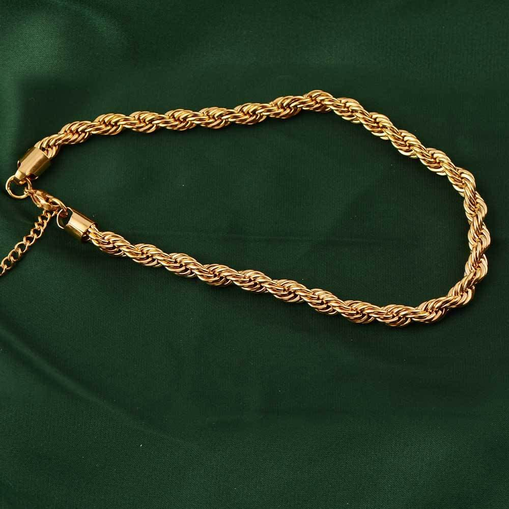Collar cadena gruesa estilo hip hop de acero inoxidable, 40-55cm