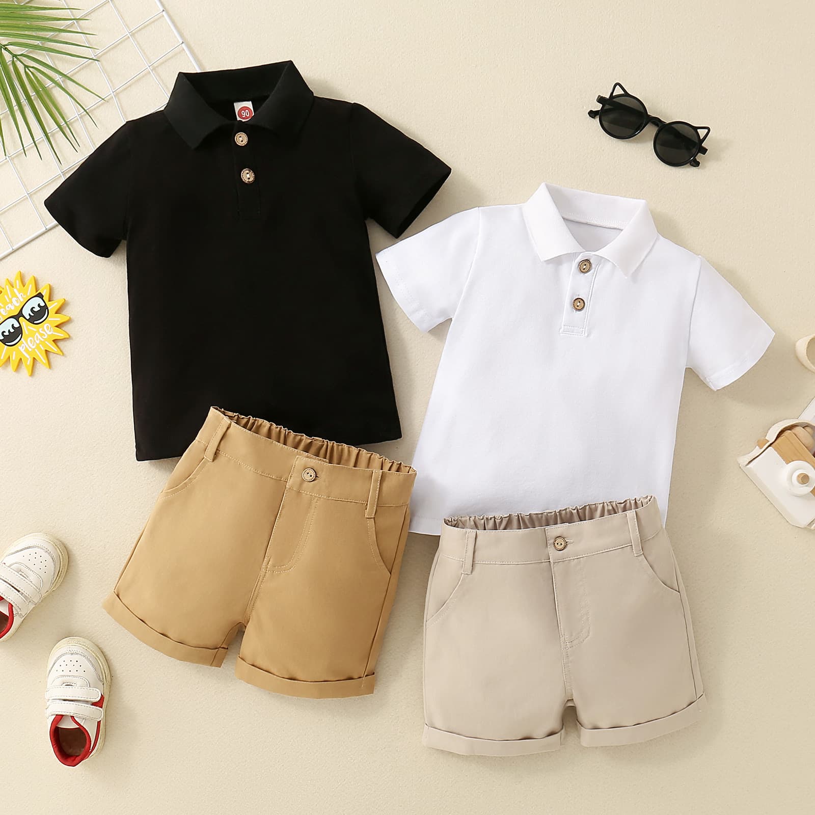 Conjunto de niño polo con shorts