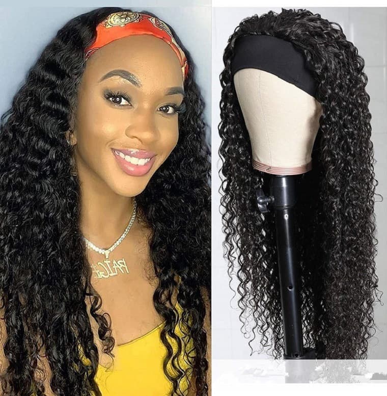 Peluca de cabello rizado pequeño