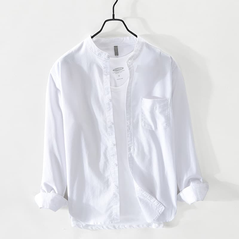 Camisa casual de algodón para hombre