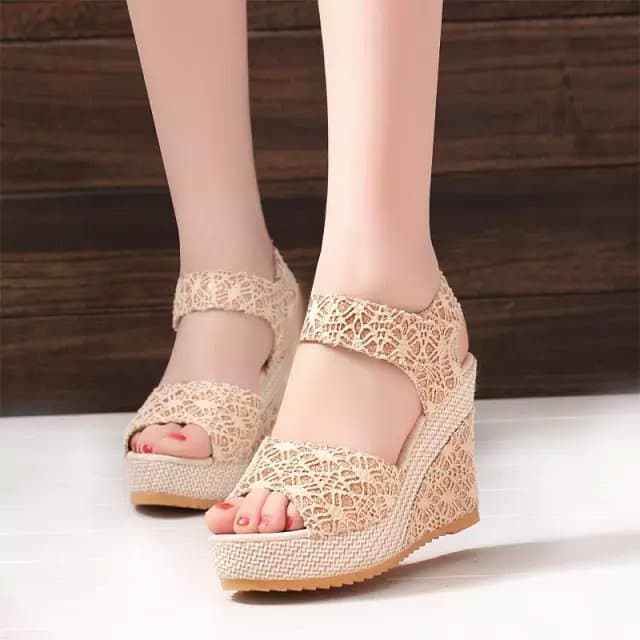 Sandalias de verano con tacón alto y plataforma