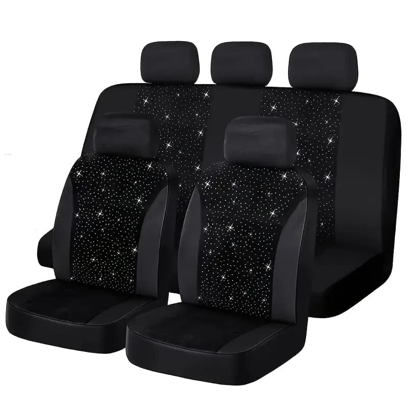 Funda para asientos de auto 5 piezas, diseño clásico, 2mm, cristales