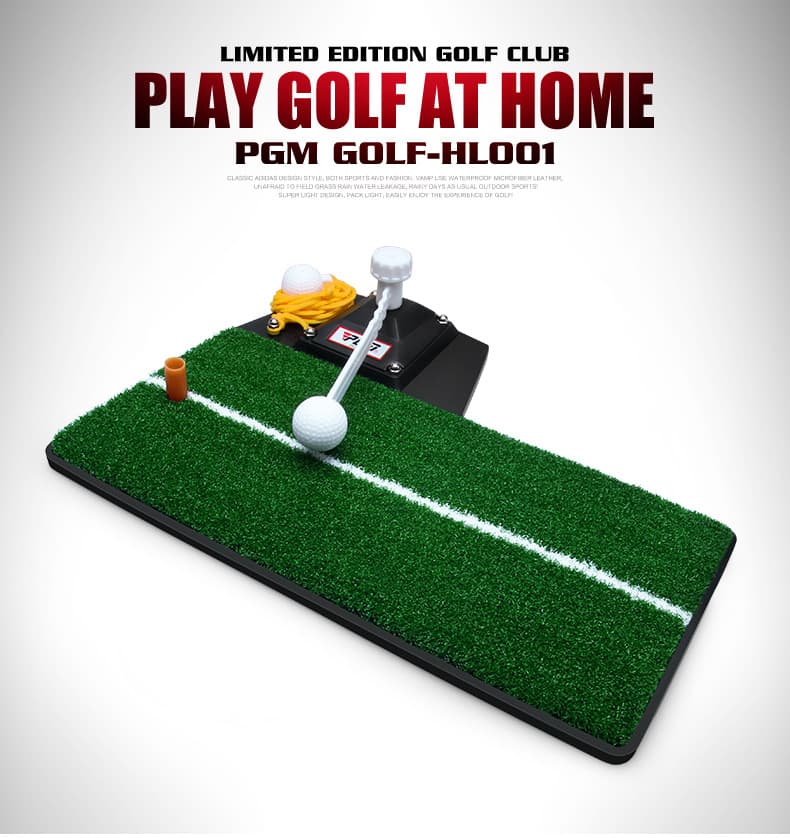 Tapete de entrenamiento de golf con tee rotativo
