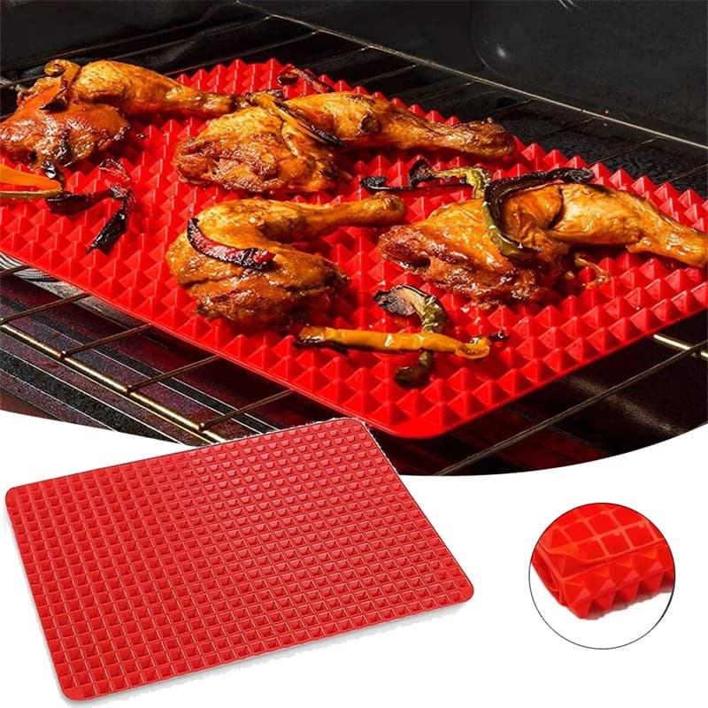 Tapete piramidal de silicona antiadherente para cocina