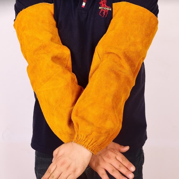 Manga de soldadura en cuero - Protección antisalpicaduras