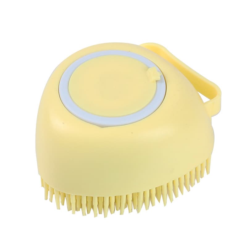 Cepillo de silicona para baño de mascotas