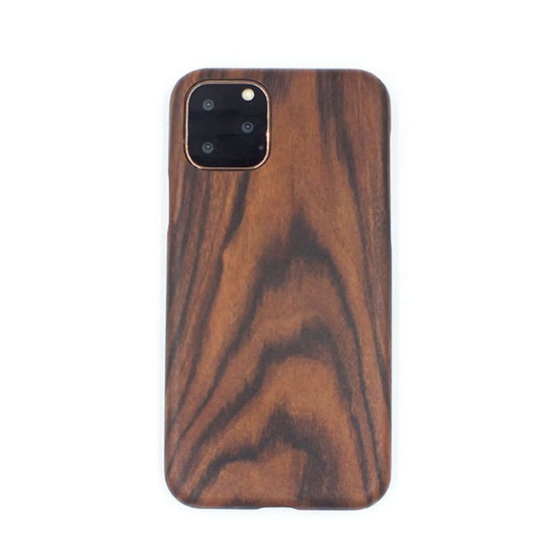 Funda de madera con fibra de carbono y acabado metálico