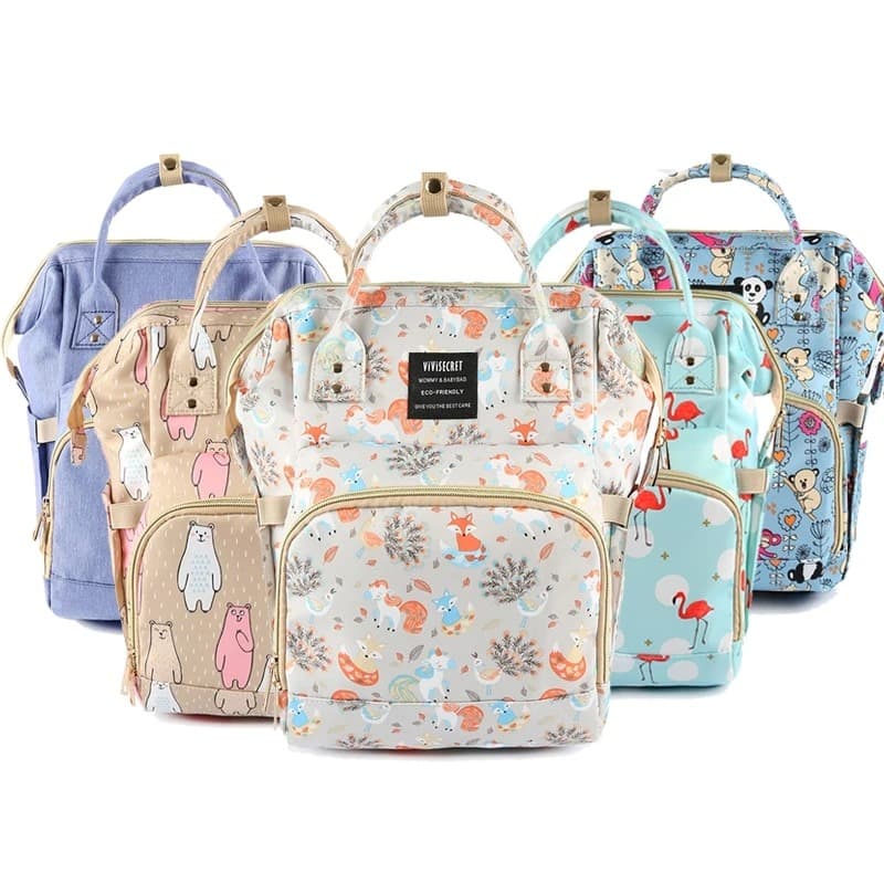 Mochila de pañales impermeable para mamás